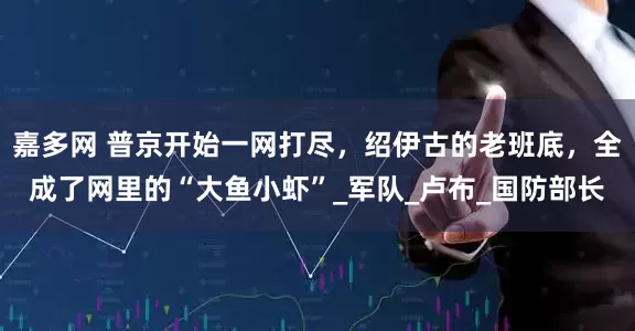 嘉多网 普京开始一网打尽，绍伊古的老班底，全成了网里的“大鱼小虾”_军队_卢布_国防部长