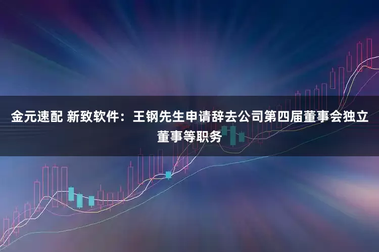 金元速配 新致软件：王钢先生申请辞去公司第四届董事会独立董事等职务