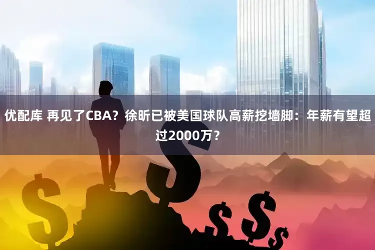优配库 再见了CBA？徐昕已被美国球队高薪挖墙脚：年薪有望超过2000万？